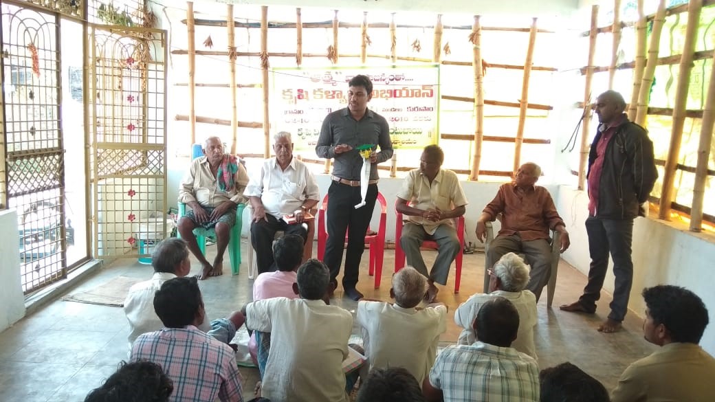 RA Plant protection conducted awareness programme on KKA-2 on IPM, INM, Bee keeping, Vermicompost, IFS in Thotapalle village on 14.11.2018